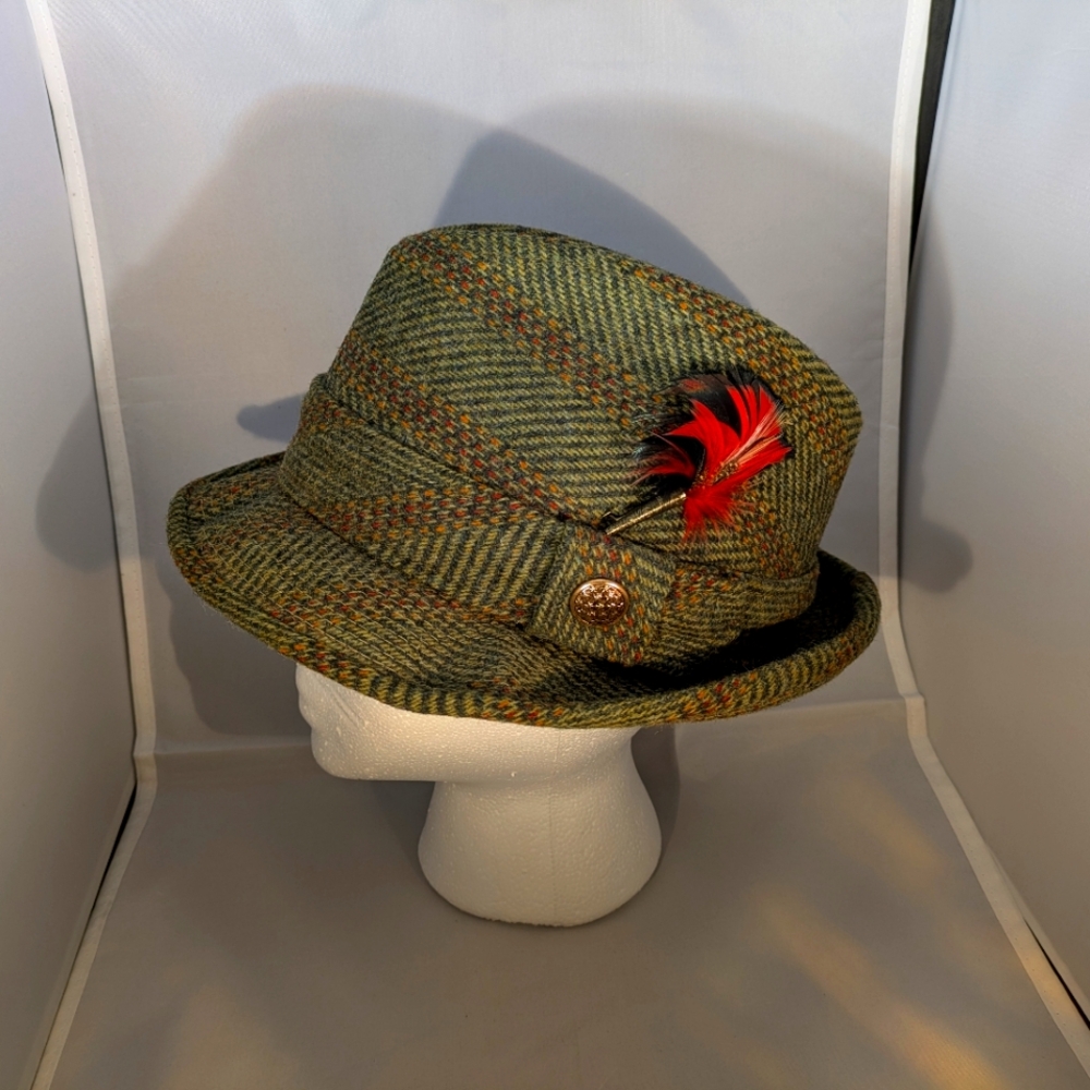 Vintage fedora tweed blend